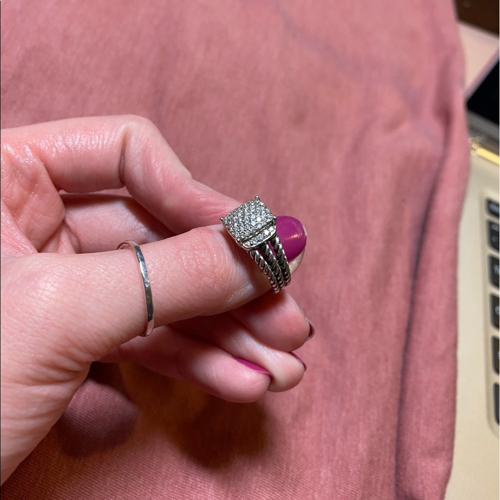 DAVID YURMAN PETITE WHEATON DIAMOND RING